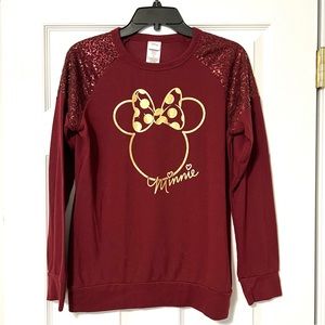 Disney Minnie sequin bling top Medium
